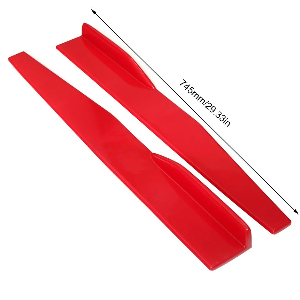 

2Pcs/Set Universal Car Side Skirt Rocker Kit Splitters Winglet Wings Diffuser Anti-Scratch Winglet Wings Bumper Car Accessories