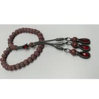 trabzon kazaz 9 mm hand knitted oxidized 1000 sterling silver prayer beads rosary tasbeeh tesbih ottoman globe cut