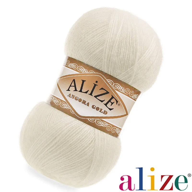 Alize Angora Gold Hand Braid талреп Job горного цвета 01-Cream 5'li посылка | Дом и сад
