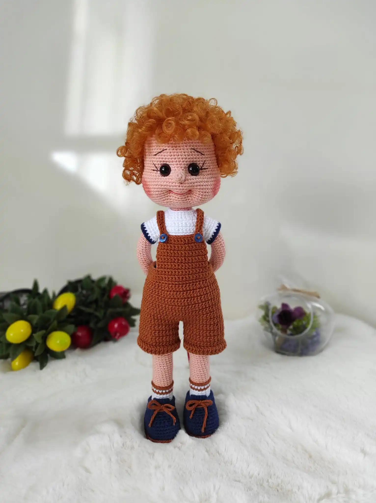 Вязаная Детская кукла Amigurumi ручной работы натуральные игрушки Новая
