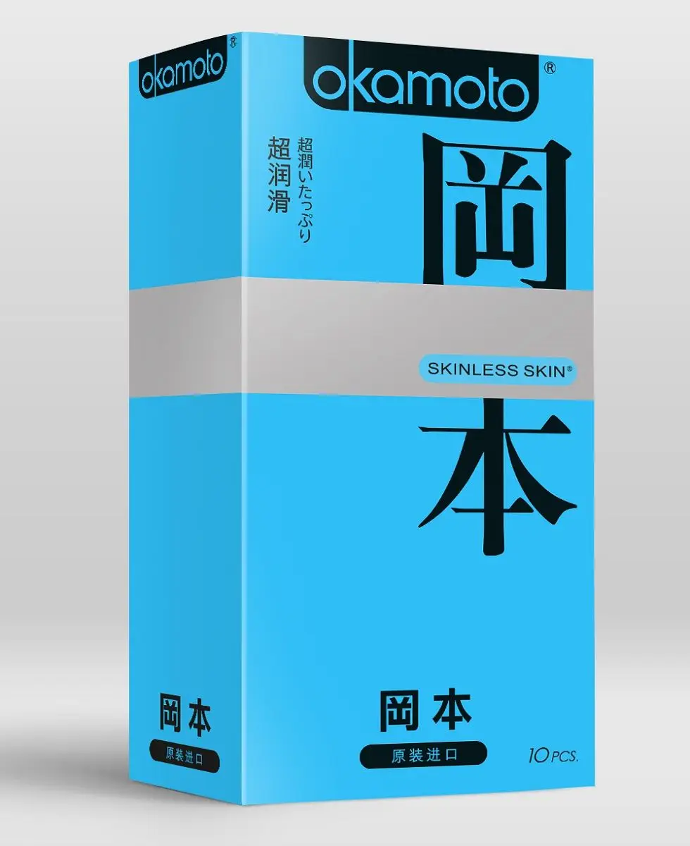 Презервативы в обильной смазке OKAMOTO Skinless Skin Super lubricative 10 шт.|Презервативы| |