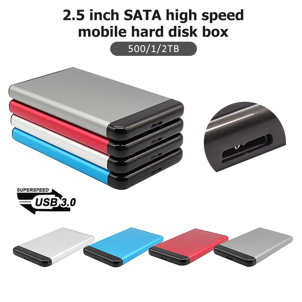 2 ТБ 1 500GB HDD USB 3.0 портативный внешний жесткий диск 5 &quot высокоскоростные SATA