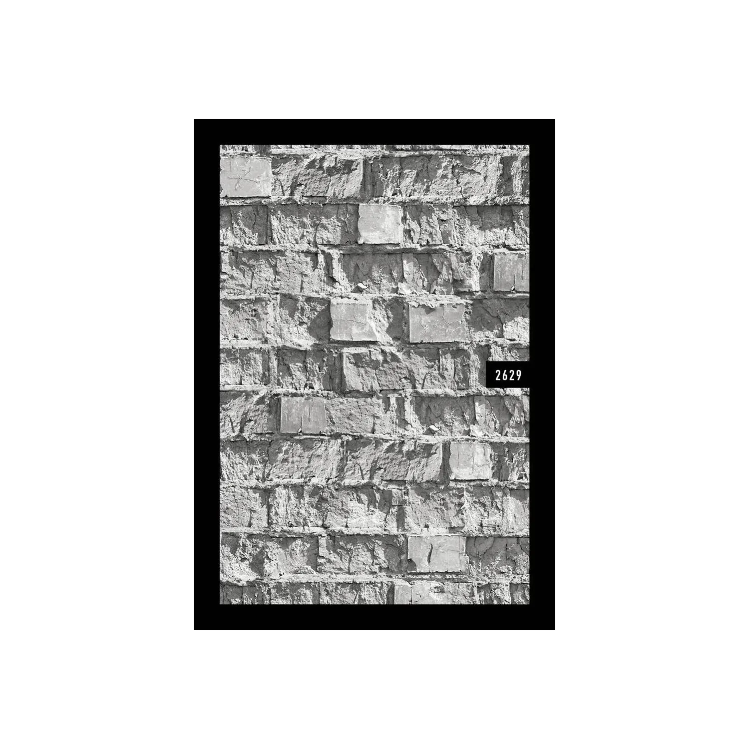 

Gray Stone Brick Pattern 3D Wallpaper Wall Wipeable Hygienic Healthy Natural Home Decoration Design M² Panel Sticker