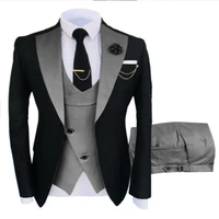 2022 tailor made wedding men suits slim fit tuxedo suits groom prom blazer terno masculino suits 3 pieces jacketpantvest
