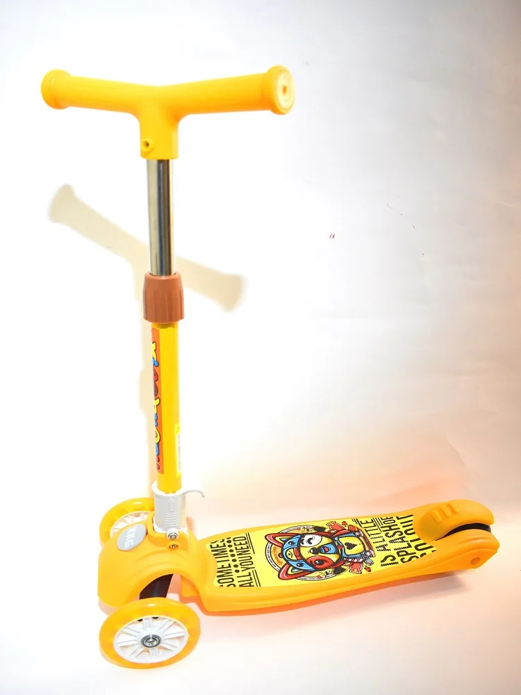 ДЕТСКИЙ САМОКАТ 3-Х КОЛЕСНЫЙ МАТЕРИАЛ КОЛЕС ПВХ ПЕРЕДНИЕ КОЛЕСА С ПОДСВЕТКОЙ