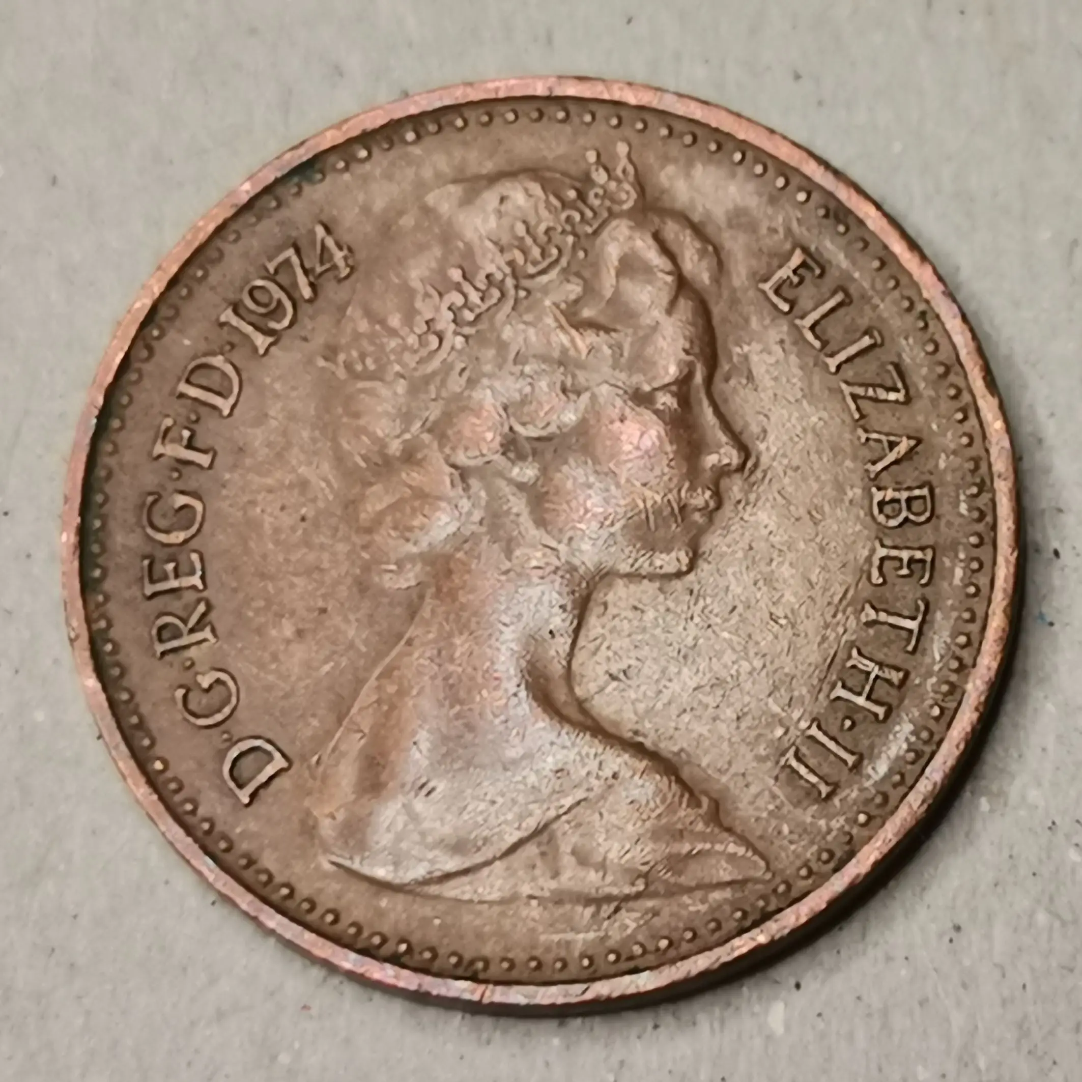 Великобритания ½ нового пенни монета оригинальная коллекция 100% |