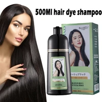 herbal hair dye shampoo natural non scalp hair care multi color hair dye plant conditioning fast black dye cover gray white hair