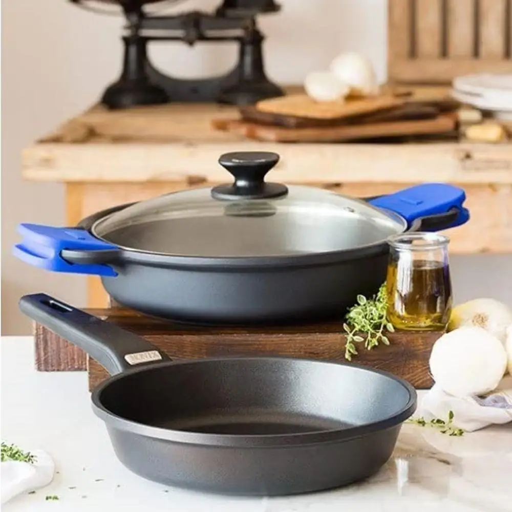 Monix Solid Plus-партия из 18-22-26 см литого алюминия и антипригарных классических