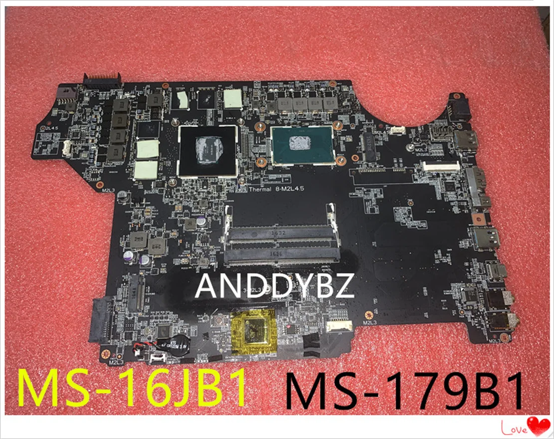 

Оригинальная материнская плата для ноутбука MSI GE62VR GP62VR GE72VR GP72VR с GTX1060M и процессором 1,0 полностью протестирована
