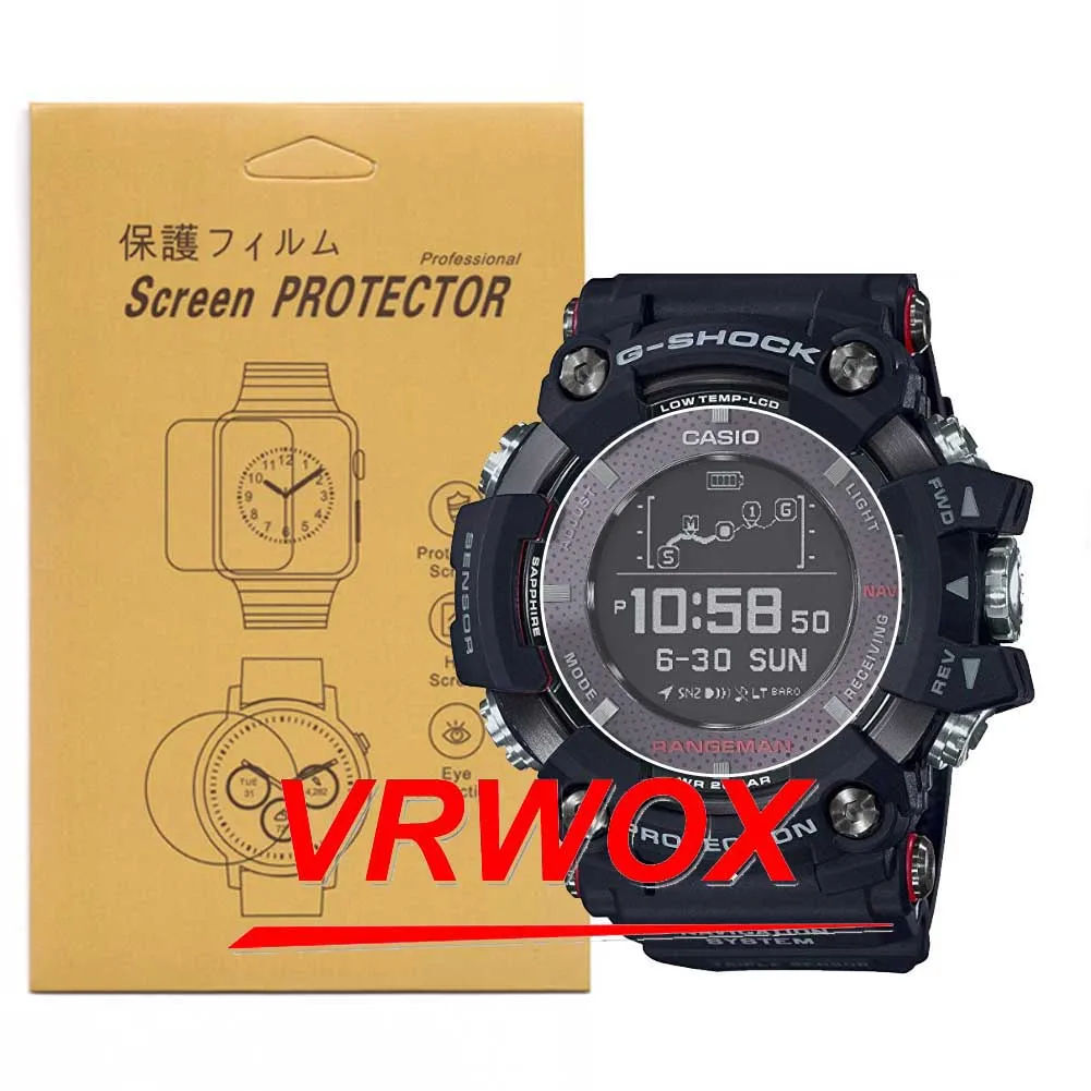 3 Pcs Screen Protector For Casio GPR-B1000 GBD-H1000 GD-100 GA-110 GA-700 GA-800...
