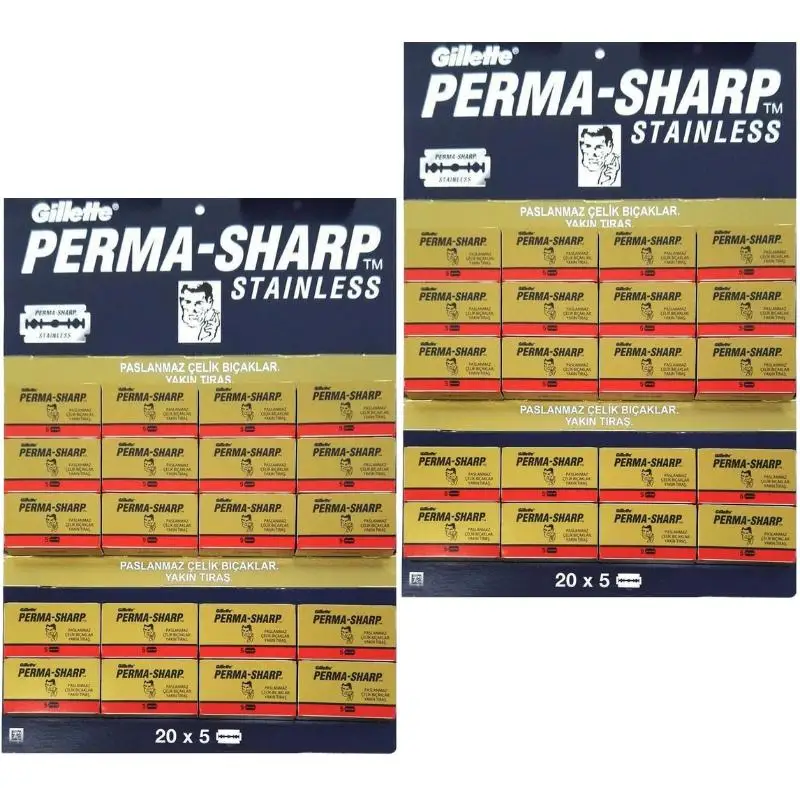 Perma острые лезвия для бритвы с двумя краями 2 шт./200 шт.|Бритва| |