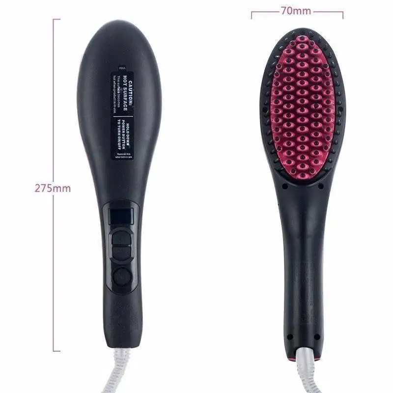 Slicker brush smooth hair straightener ceramic | Красота и здоровье