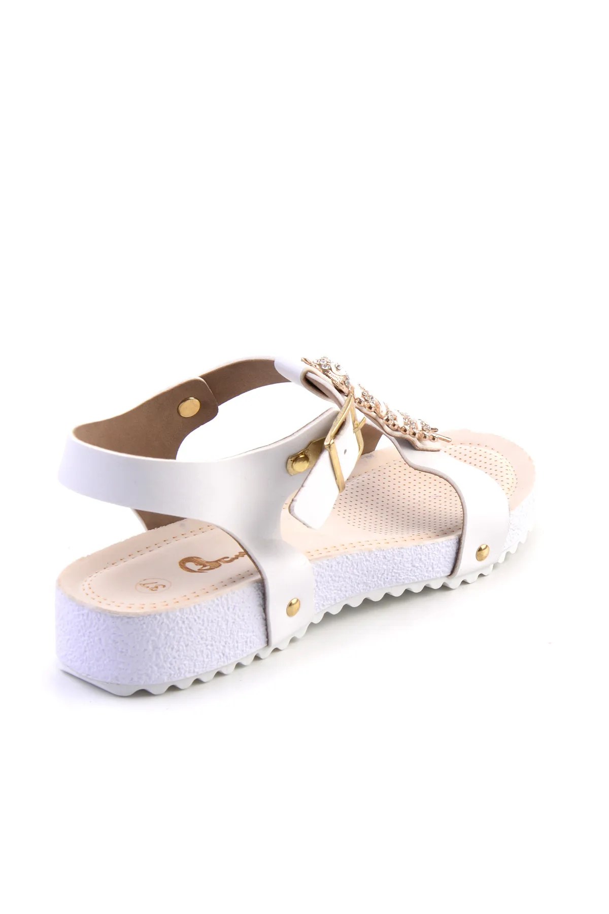 Белые женские сандалии Bambi F0340200509|Боссоножки и сандалии| |