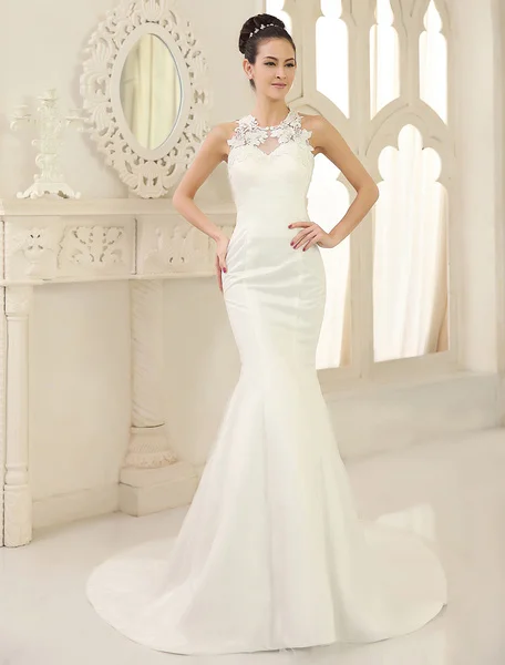 Свадебные платья с юбкой годе свадебное платье вырезом под горло|Свадебные