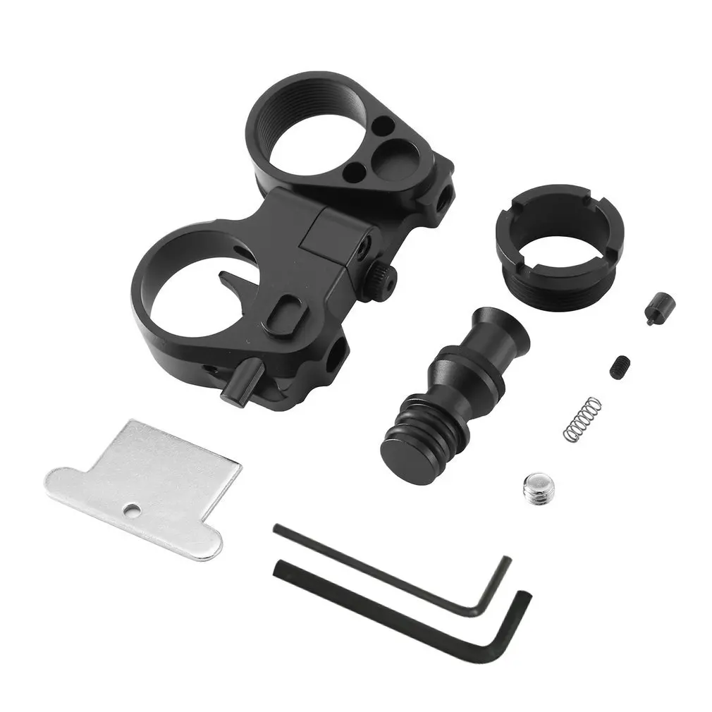 

Tactical Gen 3-M AR Folding Stock Adapter Parts M4/M16 AR15 AR10 Rifle Receiver Extension Hunting Accessories Metal Black GPRE1