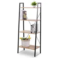 WOLTU 60*35*148cm 4-Tier Wood Bookcase Frame for Living Room 2