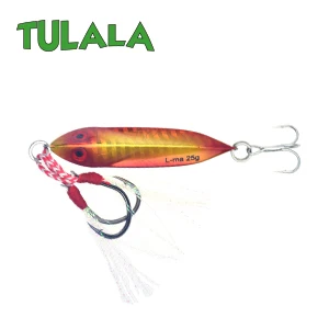 RED GOLD Tulala литого металла 15/25/40g джиговая блесна берег крючковый лов литья свинца рыбы морского окуня Рыбалка на щуку Приманка снасти Wobbers жесткая приманка - Цвет: RED GOLD