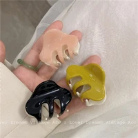 small size hair claw acetate acrylic geometric vintage ins colorful clamps grab korean hair clips fashion women accessories