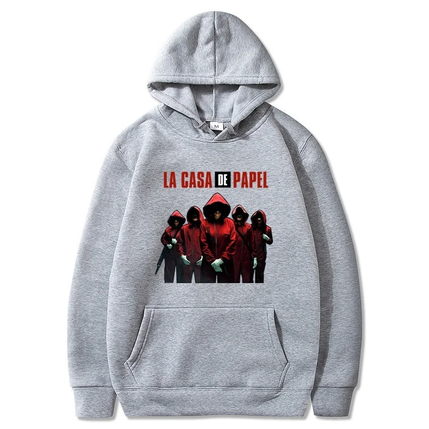 La Casa De Papel 4 мужские и женские толстовки унисекс свитшоты ТВ шоу деньги Heist Новинка