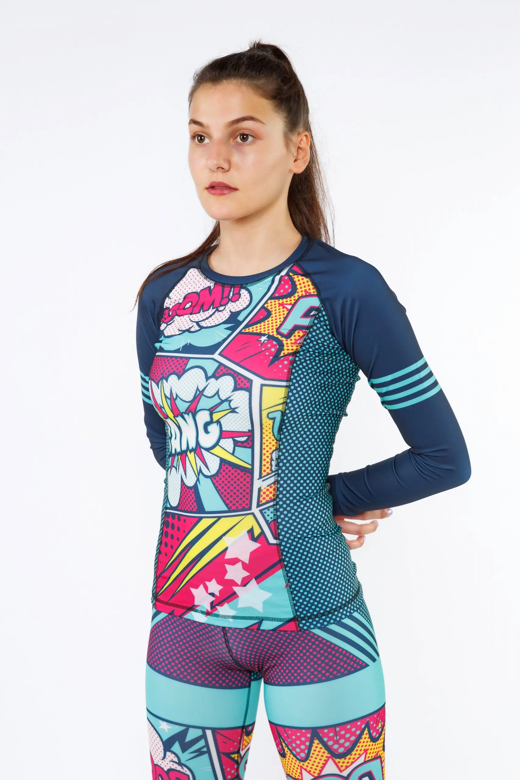 Компрессионный рашгард (лонгслив) Pop-art |