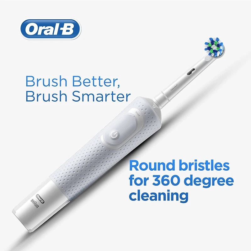 Электрическая зубная щетка Oral B для взрослых D100 Vitality с перезаряжаемой яркостью 4