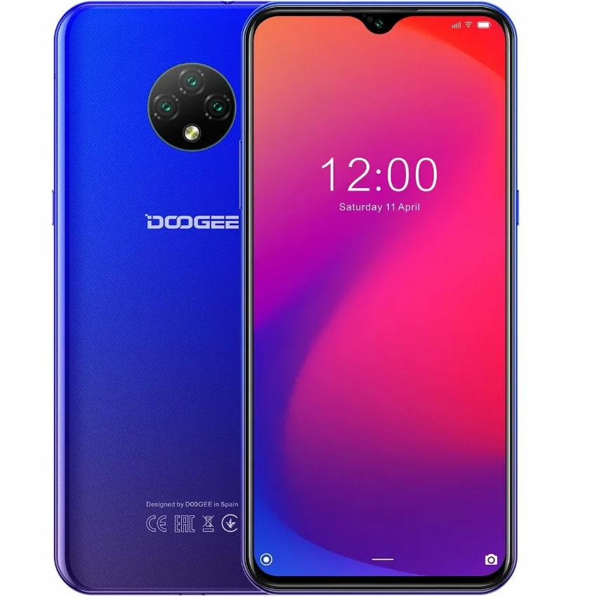 Смартфон Doogee X 95 6.52&quot IPS Mediatek MT6737 2Гб 16Гб 13Mп Android 10.0 4350mAh | Мобильные телефоны и
