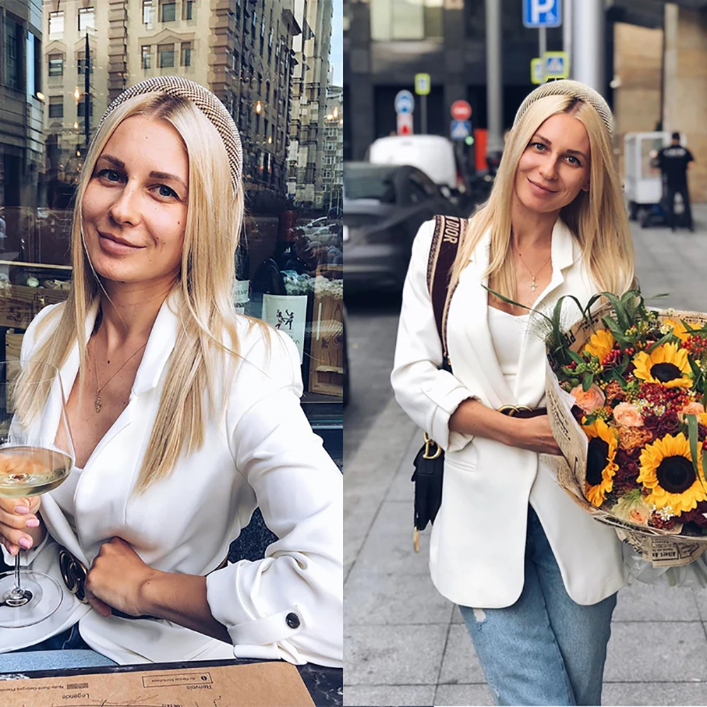 Женский головной убор со стразами из сплава molan густая губка с кристаллами груши