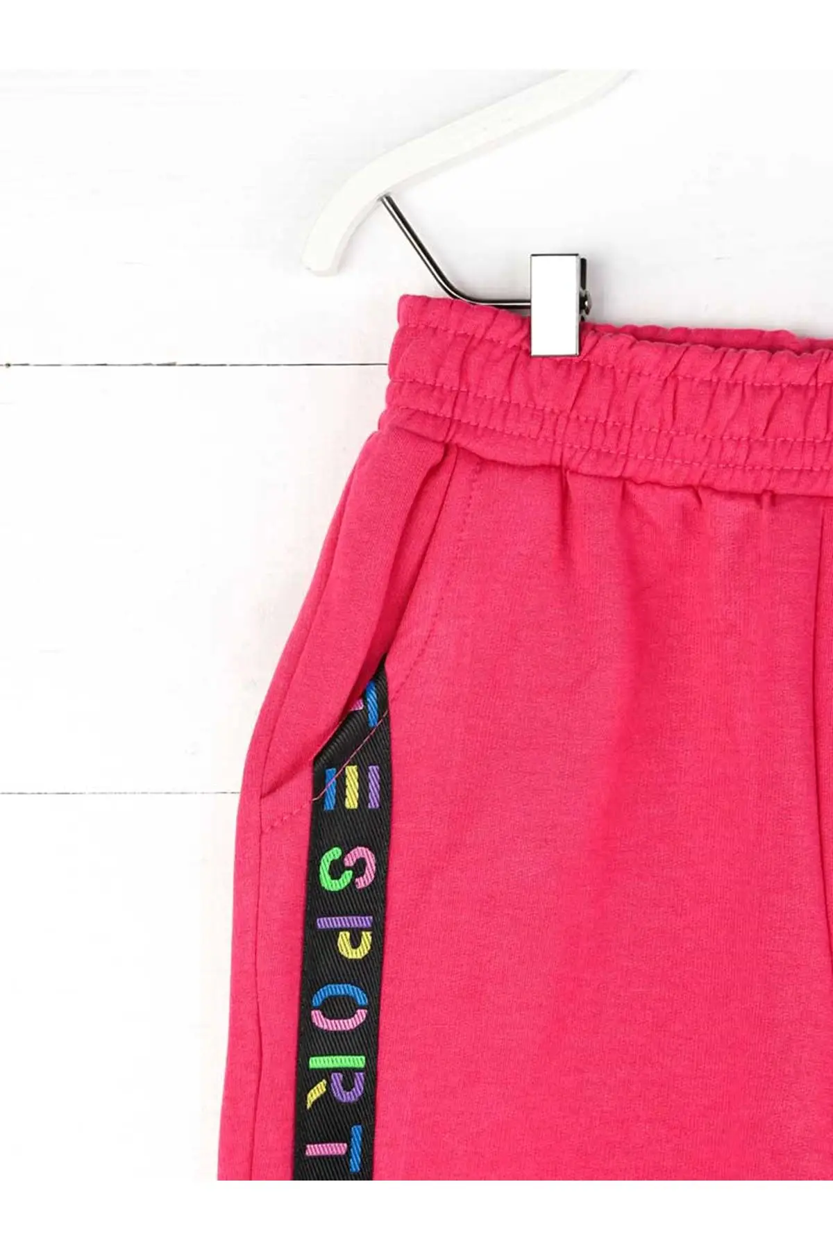 Сезонные спортивные штаны цвета фуксии для мальчиков и девочек|Брюки| |