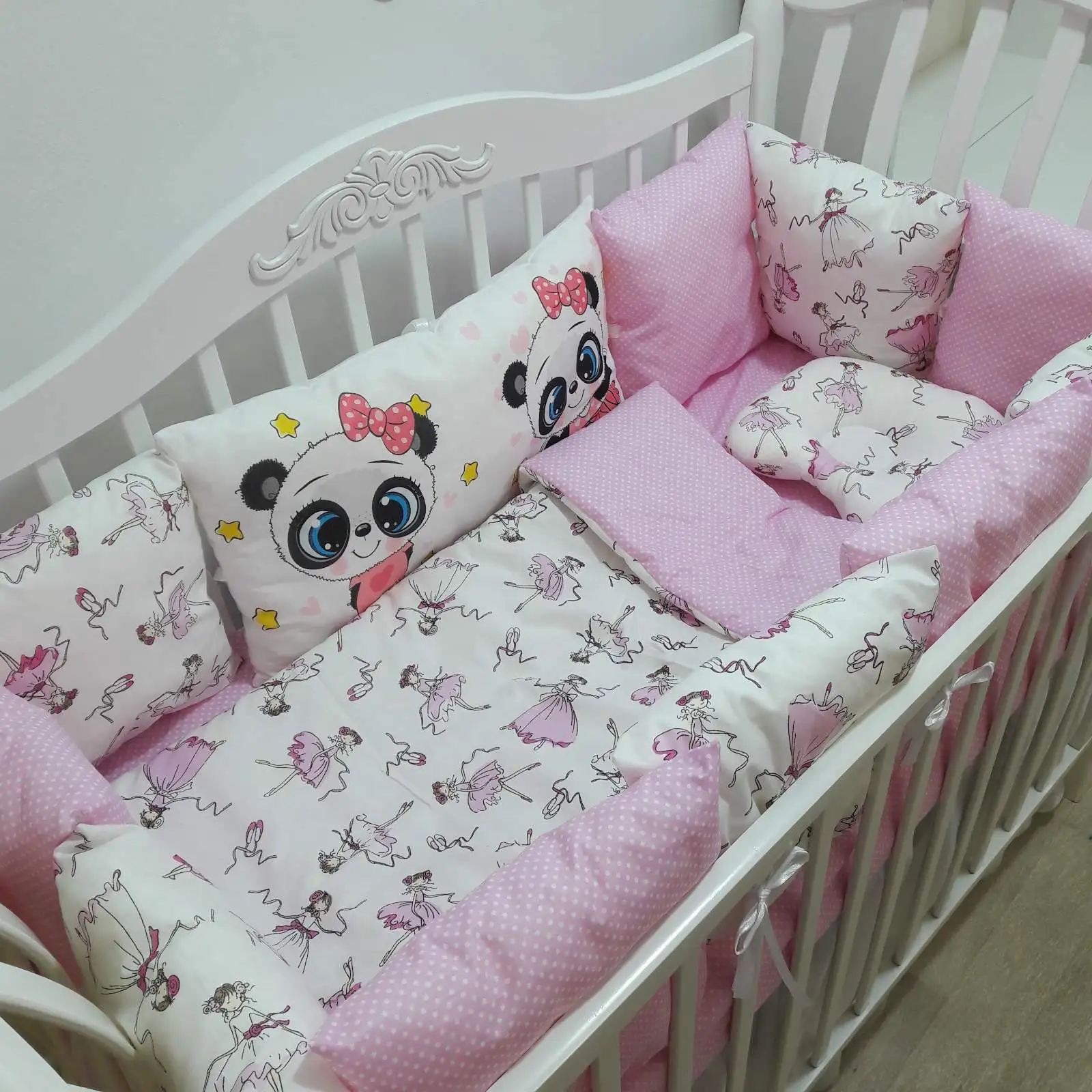 Set in a baby bed sides bumpers in the cribs Bed linen  in a crib for newborns cradles Mamdis