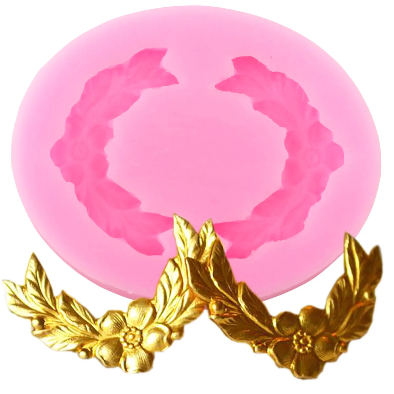 Венок силиконовая форма для торта бордюр цветок помадные формы инструменты