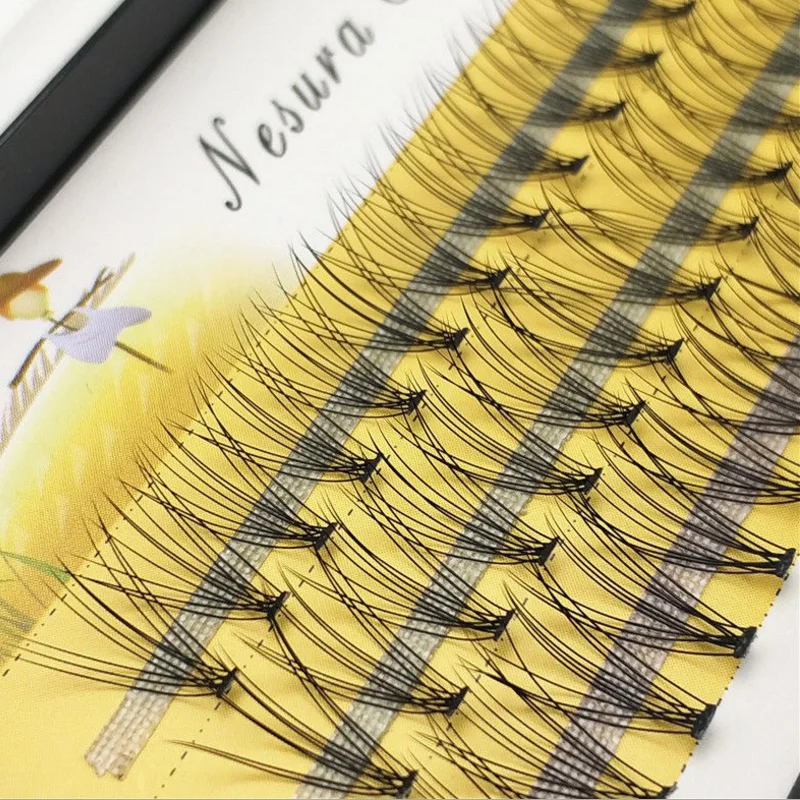 

Professional Makeup Used Individual Cluster Grafting Fake False Eyelashes Extension For Beautiful