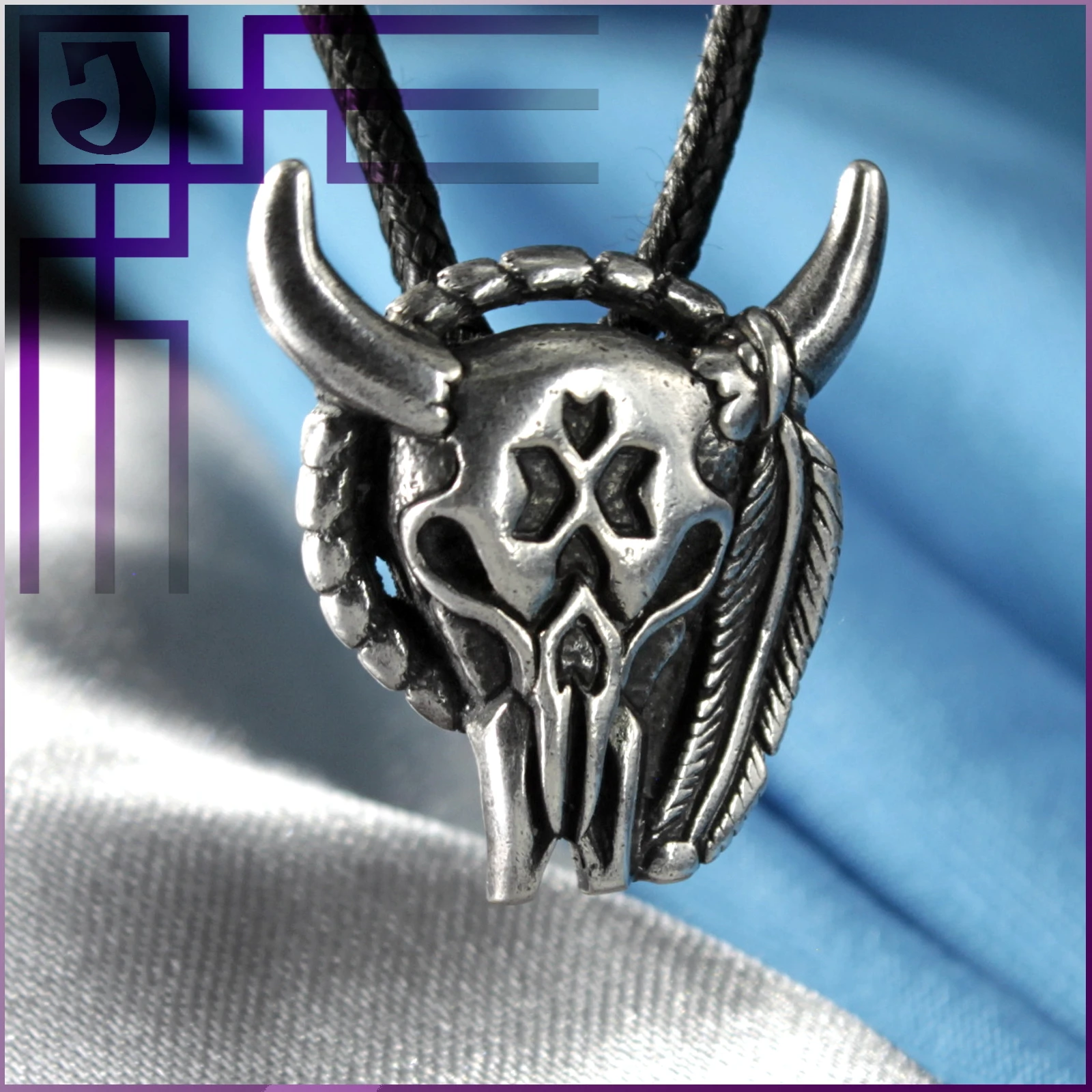 Кулон с черепом быка молодежная подвеска головой бизона стильная бижутерия в