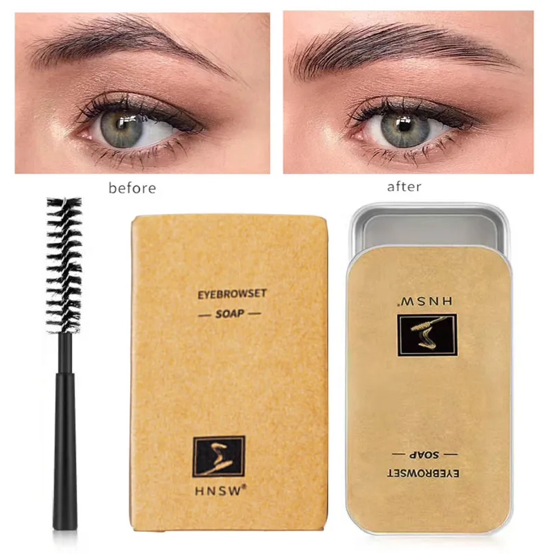 

Waterproof Eyebrow Soap 16g Max Volume Brow Sculpt Wax Fluffy Feathery Eyebrows Pomade Gel For Eyebrow Styling Makeup Soap Brow