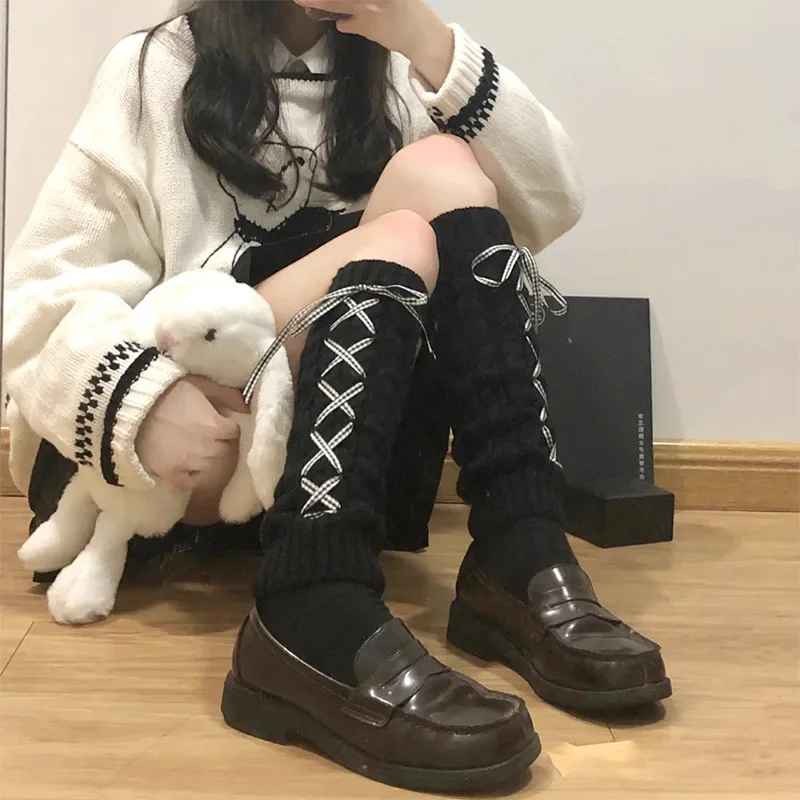 

apanese Lolita soft girl students keep warm over the knee pile of socks over the knee long socks