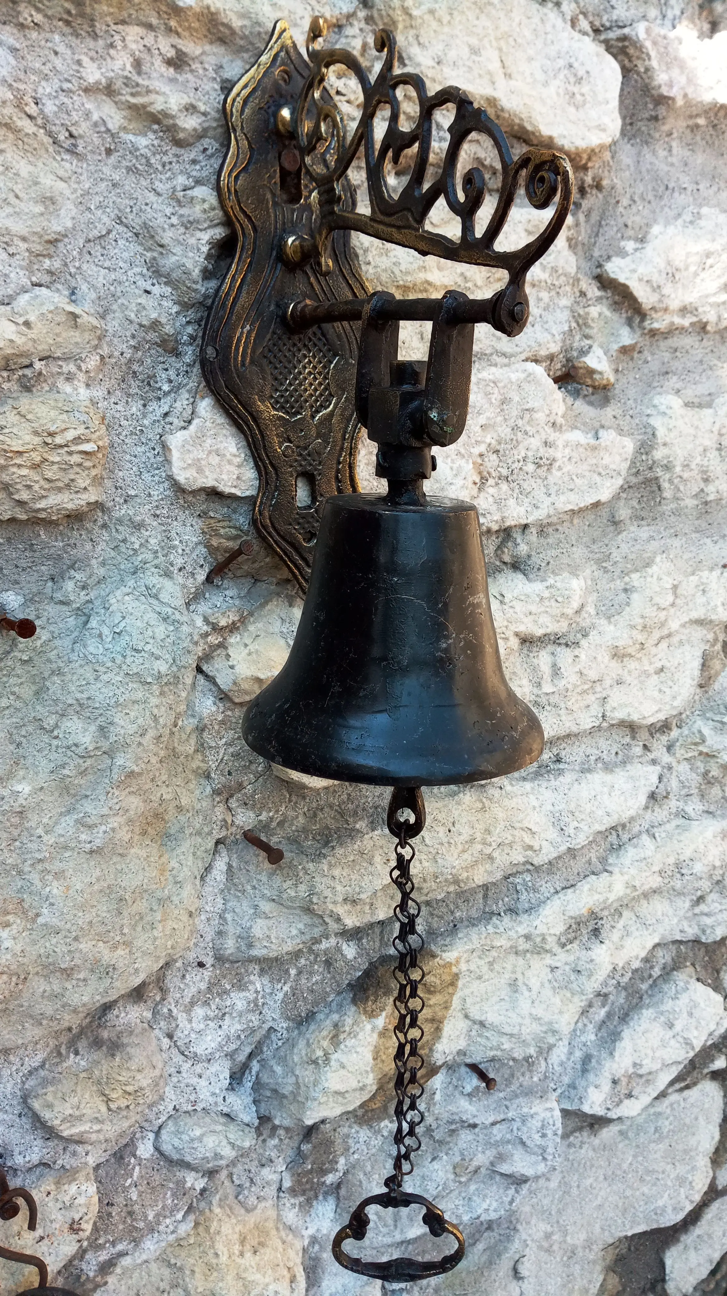 

Decline Brown cast iron doorbell, welcome casting Wireless Doorbell hanging on Wall, home, Villa garden decoration