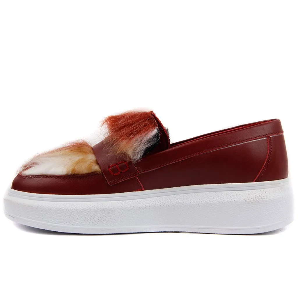 Женская Повседневная обувь Sail-Lakers из натуральной кожи бордового цвета | Обувь