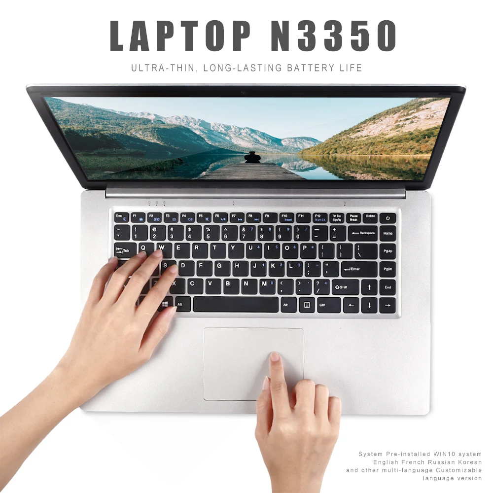 14 дюймовый ноутбук Intel N3350 4 ядра 6 гб + 64 SSD Windows 10|Системные блоки| |