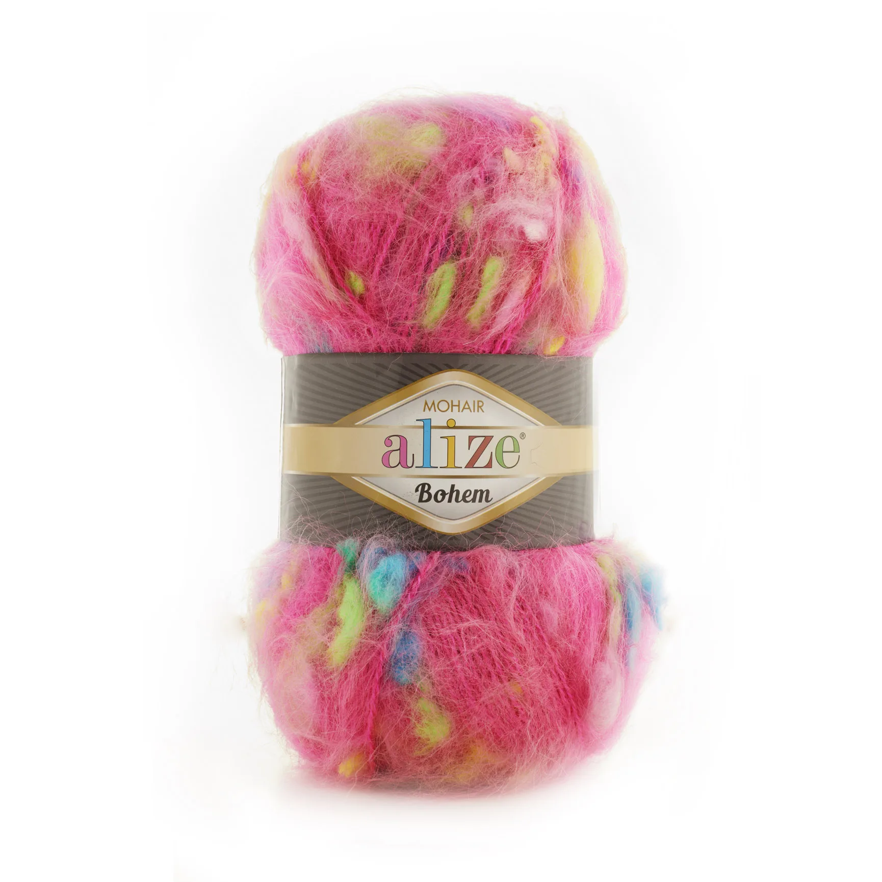 Alize Mohair Bohem Настоящая мохеровая пряжа 100 г-160 м Классическая искусственная вязаная