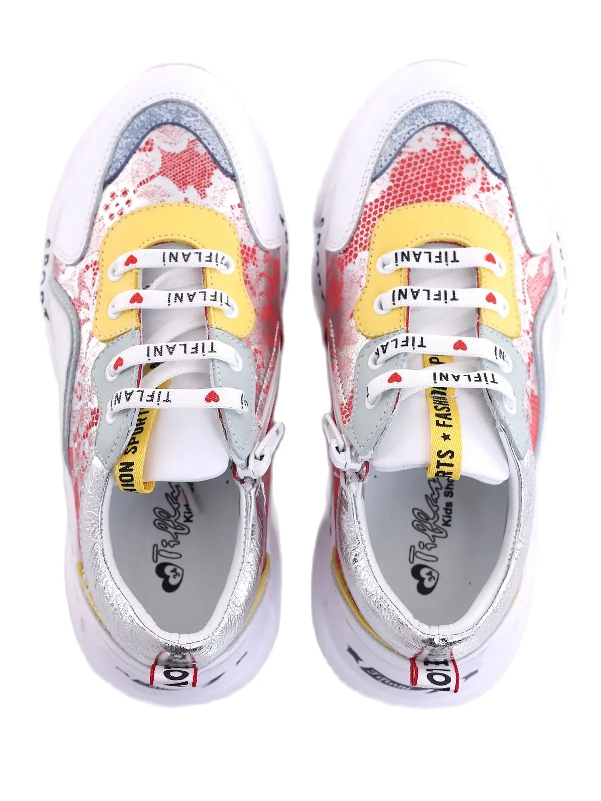 

Junior Girls Kids 100 Genuine Leather Colorful Sport Shoes Summer Sneaker Orthopedic Anti-Slip Soles Anatomical Seasonal Children Hand Made