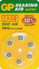 Батарейки GP za675, воздушно-Цинковый, 1,4 вольт для слуховых аппаратов, 6 шт. в упаковке (батареи)
