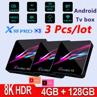 3pcslot x88pro x3 android 9 0 8k dual wifi bt media player play store free app x88 pro amlogic s905x3 set top box pk hk1max h96