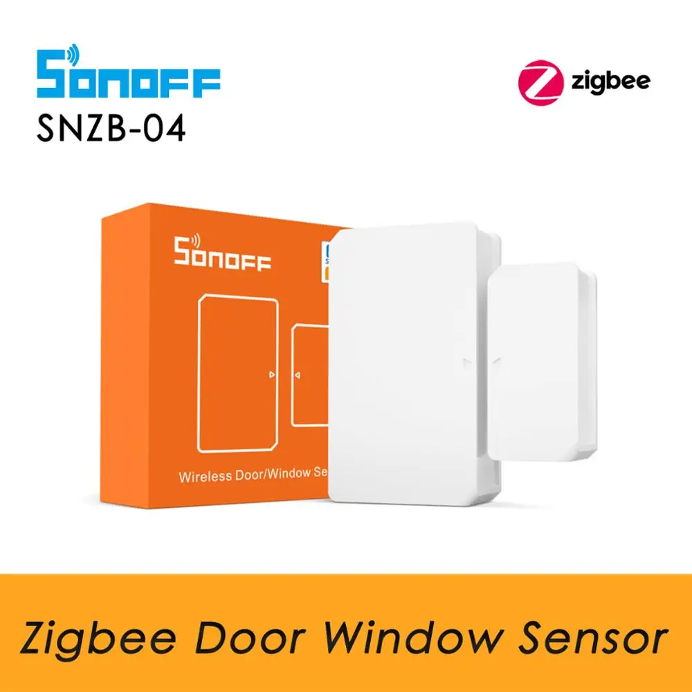 

SONOFF Zigbee Door Sensor SNZB 04 , Smart Wireless Door Window Sensor Work With SONOFF Zigbee Bridge Hub Gateway Home Security