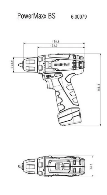 Шуруповерт аккумуляторный METABO PowerMaxx BS 12 |
