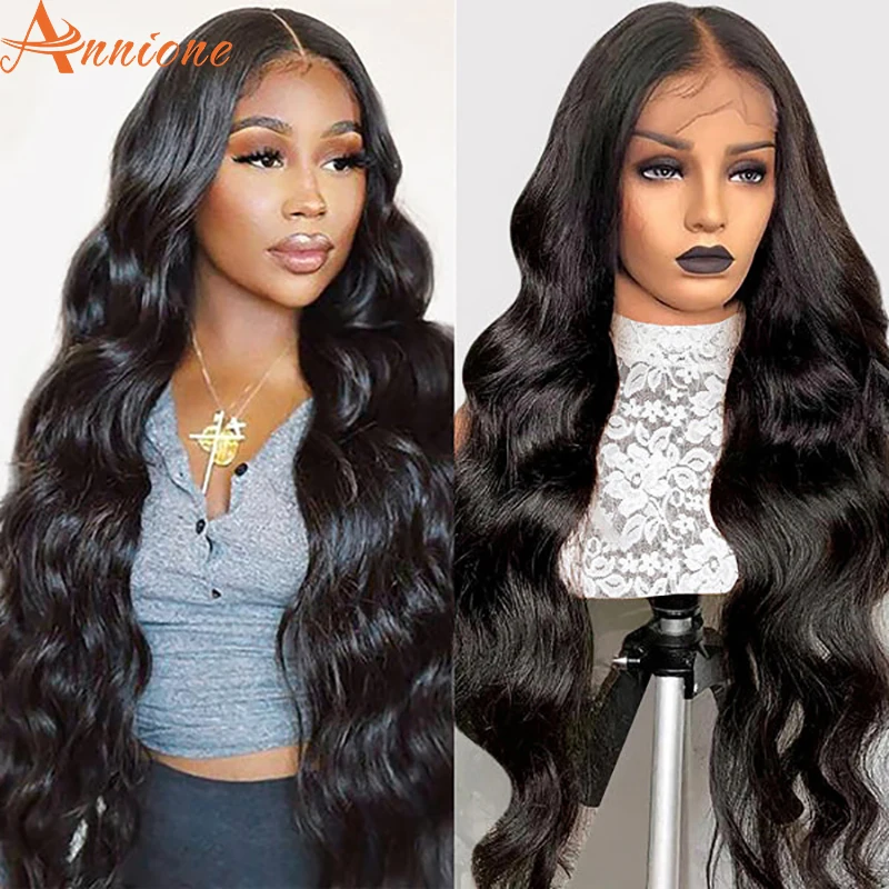 

13x4 HD Transparent Lace Front Human Hair Wigs For Women Body Wave Lace Front Wig Preplucked 180% Lace Frontal Loose Wave Wig