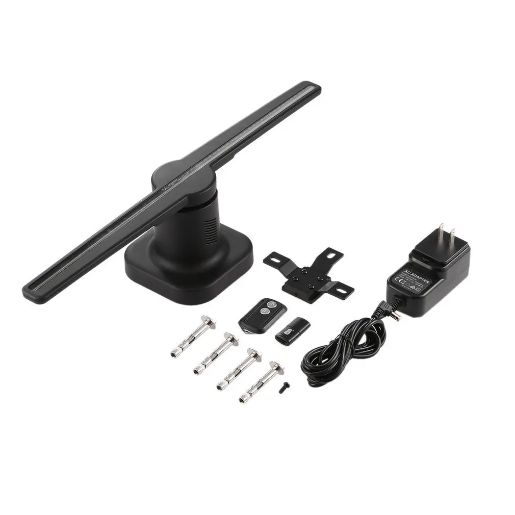 

Универсальный светодиодный Wi-Fi голографический проектор, портативный голографический проигрыватель, 3D голографический дисплей, веер, уник...