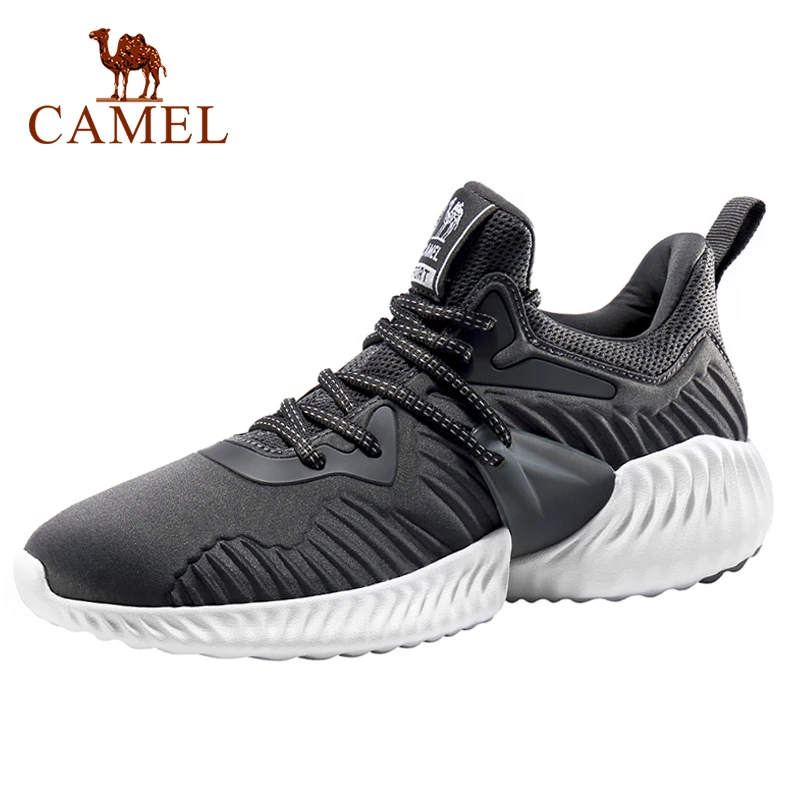 CAMEL/Женская обувь для бега; модная дышащая Удобная нескользящая обувь; уличные спортивные кроссовки для женщин; обувь для бега - Цвет: 225Gray-Male
