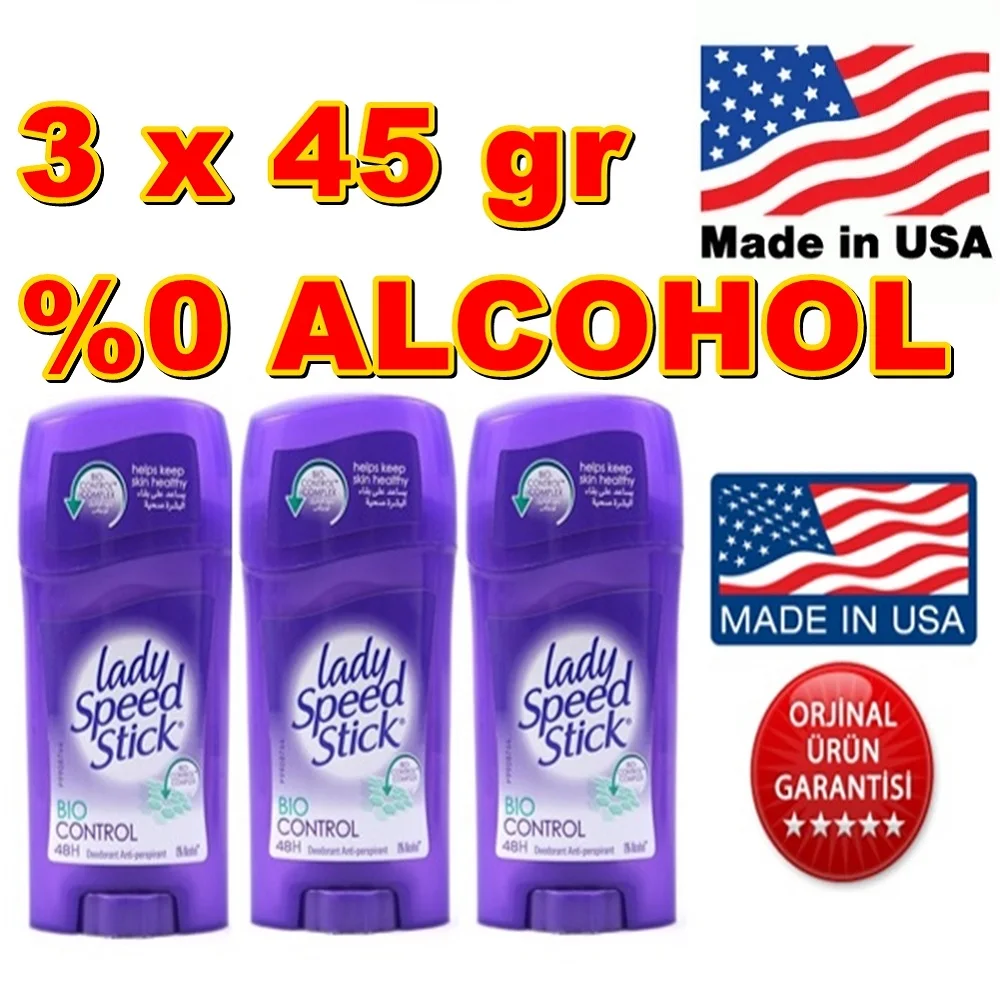 

Дезодорант Lady Speed Stick, 0% спирт, 45 г x 3 шт., Сделано в США