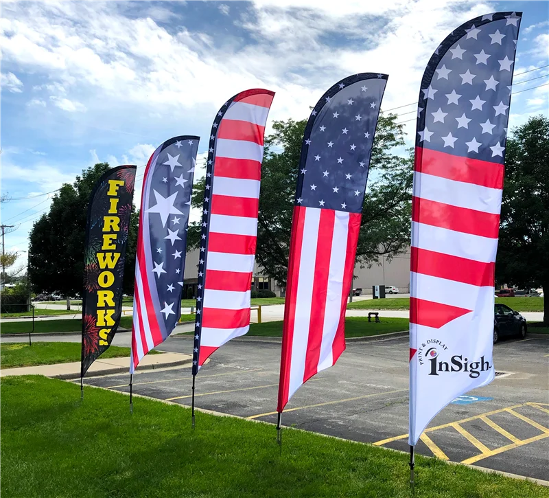 Пляжное перо флаг на заказ Печать баннер полный набор рекламная акция торговля