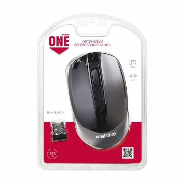 Mouse wireless SmartBuy one 332 Black |