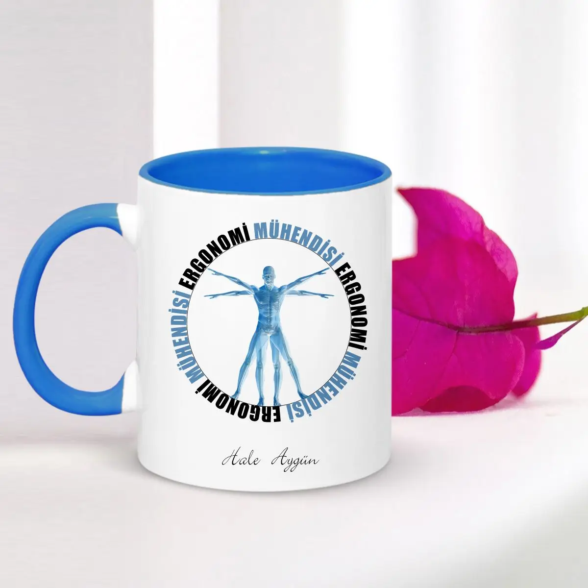 

Personalized Professional Ergonomics Engineer Blue Mug Cup